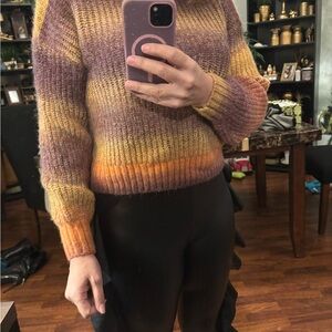 Old Navy Warm Toned Striped Sweater